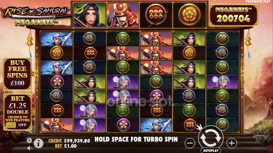 rise of samurai megaways slot demo